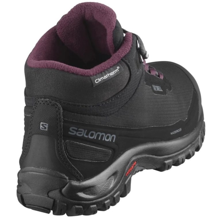 Botas de Inverno Salomon Shelter CSWP Feminino Pretas | PT G58791